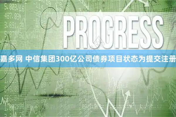 嘉多网 中信集团300亿公司债券项目状态为提交注册