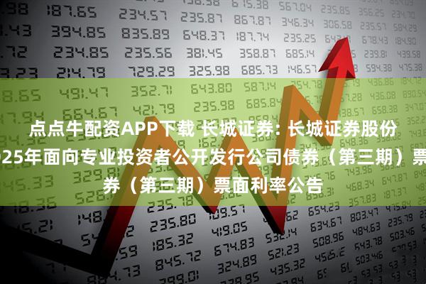 点点牛配资APP下载 长城证券: 长城证券股份有限公司2025年面向专业投资者公开发行公司债券（第三期）票面利率公告